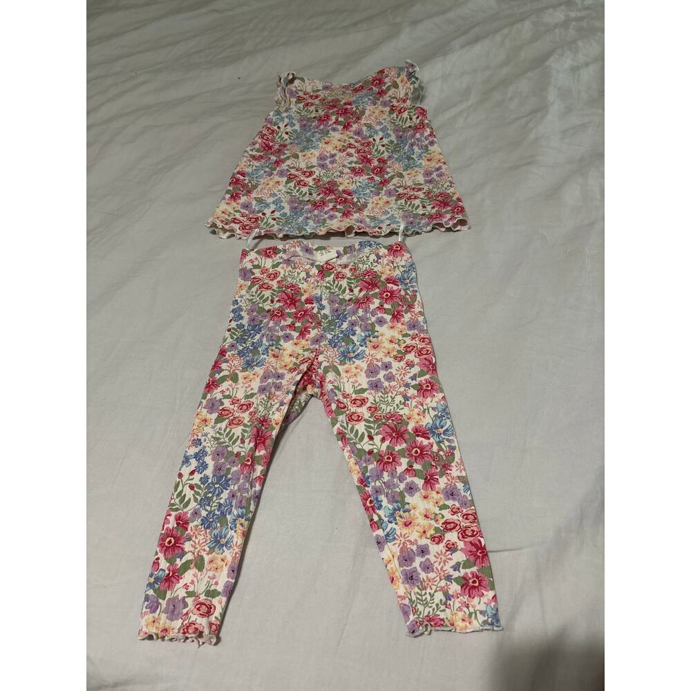 H & M Floral Outfit Set 18 mo